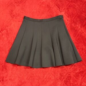 Abercrombie & Fitch Black Pleated Skater Skirt